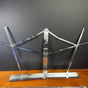 Hamilton Patented No 600 Music Stand Silver Folding Portable Vintage